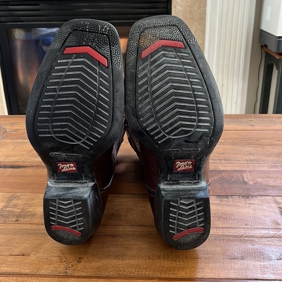 TONY Lama leather cowboy boots, in good condition decorative shaft. - Picture 11 of 15